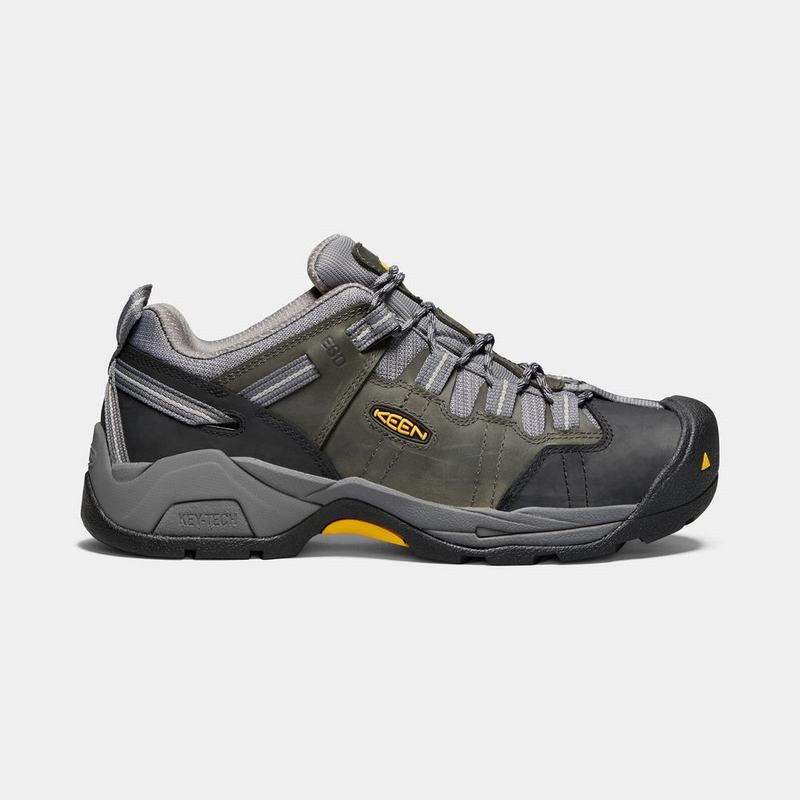 Keen Detroit Xt Esd Soft Toe - Erkek Iş Ayakkabısı - Zeytin Yeşili/Gri - Türkiye (873516BEV)